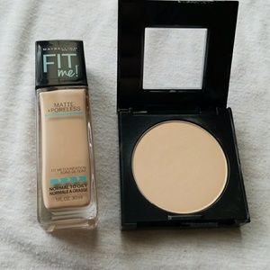 Maybeline foundation and powder
